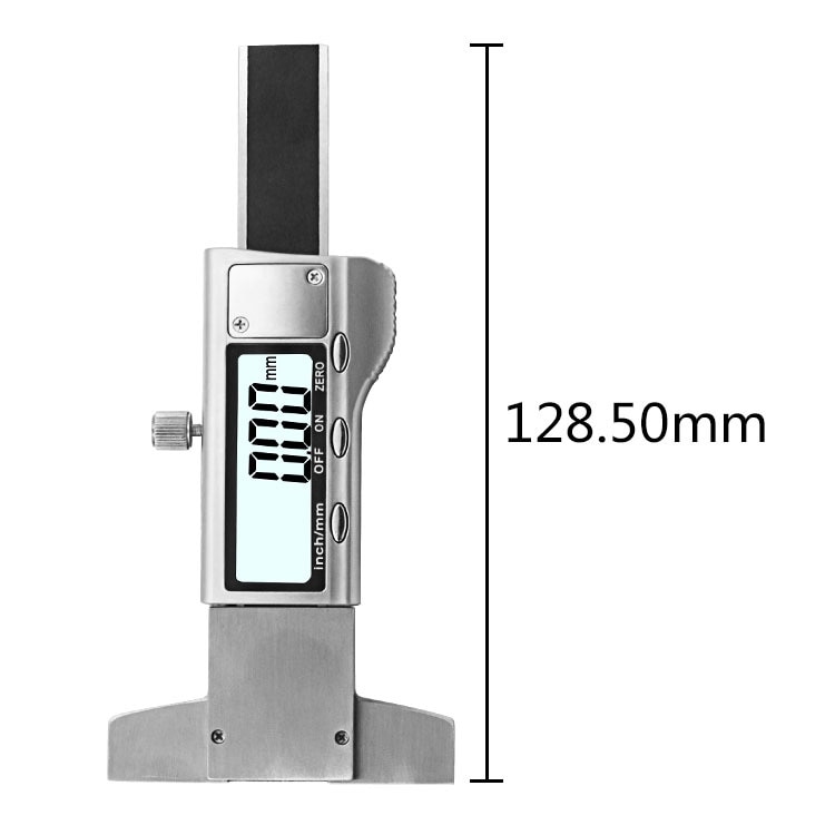 1pcs 0-25mm 1'' Digital Thread Depth Gauge LCD Electronic Caliper for Car Tire