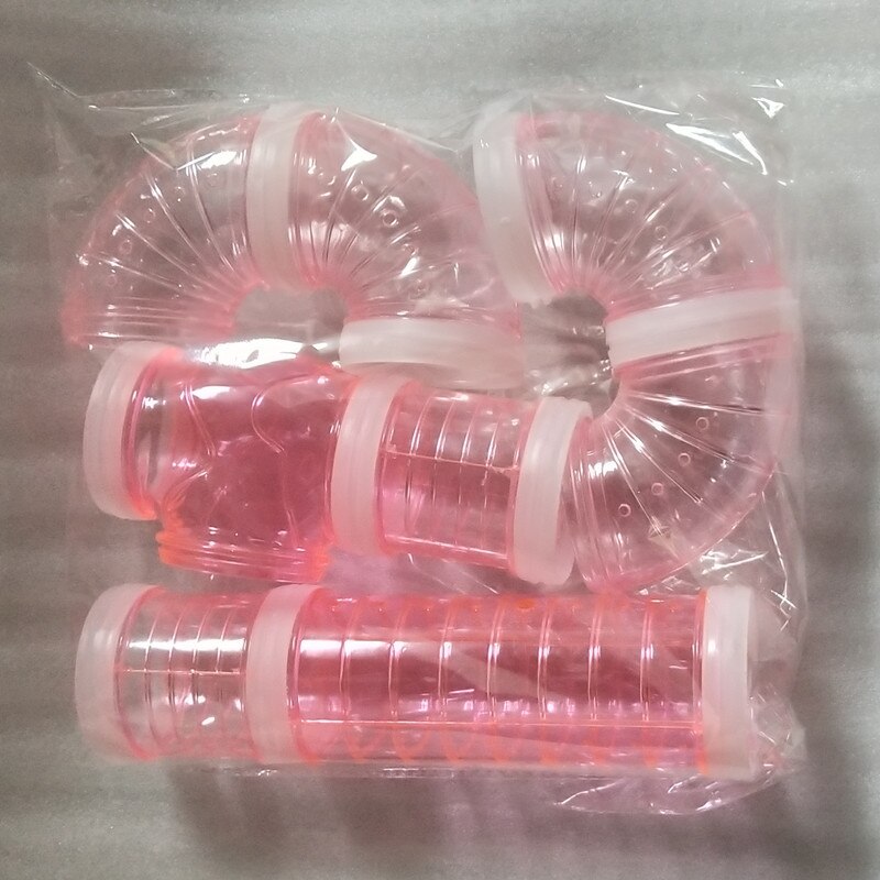 Hamster Toy Maze DIY Remodeled Cage External Tubes Tunnel Set Sports U Pipe Hamster Accessories Pipeline Chinchillas Supplies: 02