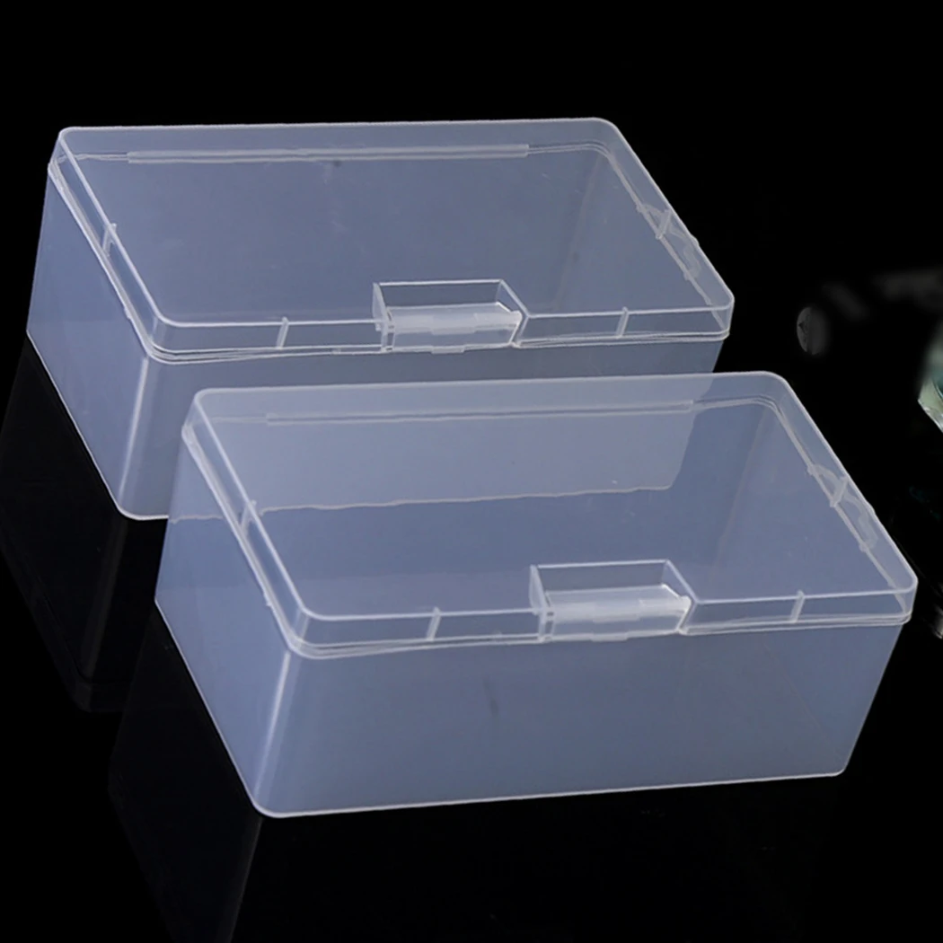 Plastic Box Rectangular Box Translucent Box Packing Box Storage Box Dustproof Solid Strong Jewelry Storage Case Container Boxes