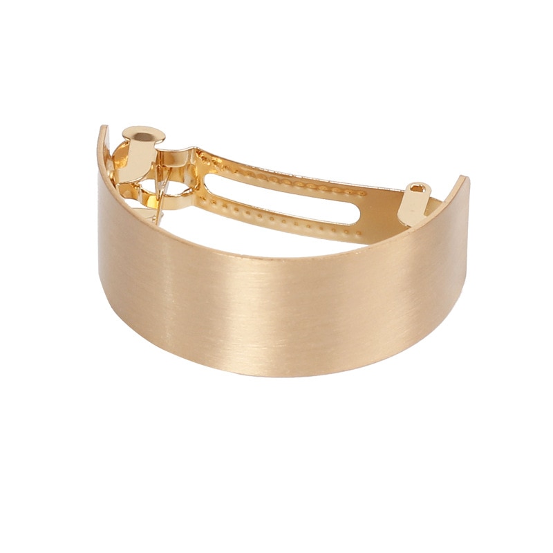 Ladies Solid Metal Hair Pins Girls Spring Clip Hair Stick Curved Hair Jewelry Hair Accessories Headwear Women Headdress