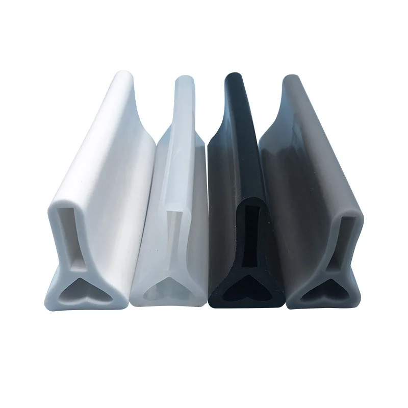 50mm Height Silicone Bathroom Water Stopper Blocker Shower Dam Dry And Wet Separation Flood Barrier Door Bottom Sealing Strip