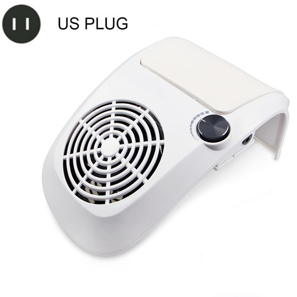 60W Krachtige Nail Stofafzuiging Collector Stofzuiger Professionele Manicure Machine Met Stofzak Nail Art Salon Apparatuur: 60W US PLUG