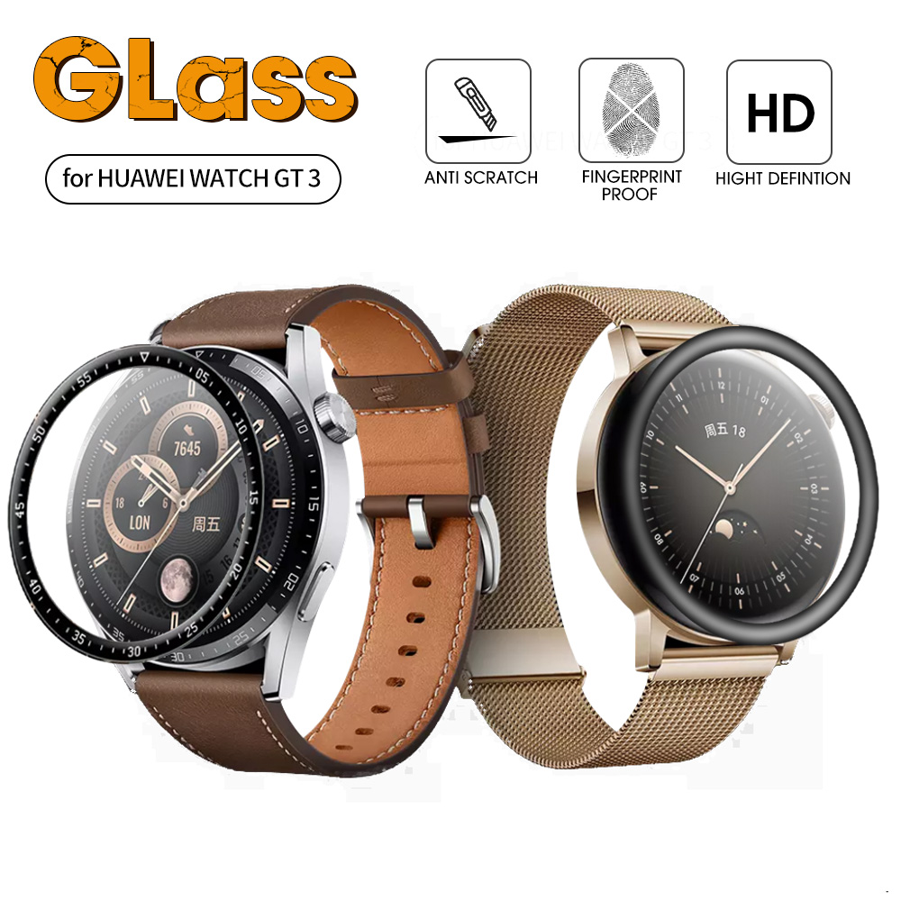 1/2/3pcs Protective Film For Huawei Watch GT 3 GT2 46mm 42mm GT3e Pro Curved Soft Fibre Smartwatch Full Screen Protector: For Huawei GT3(2PCS) / 46MM