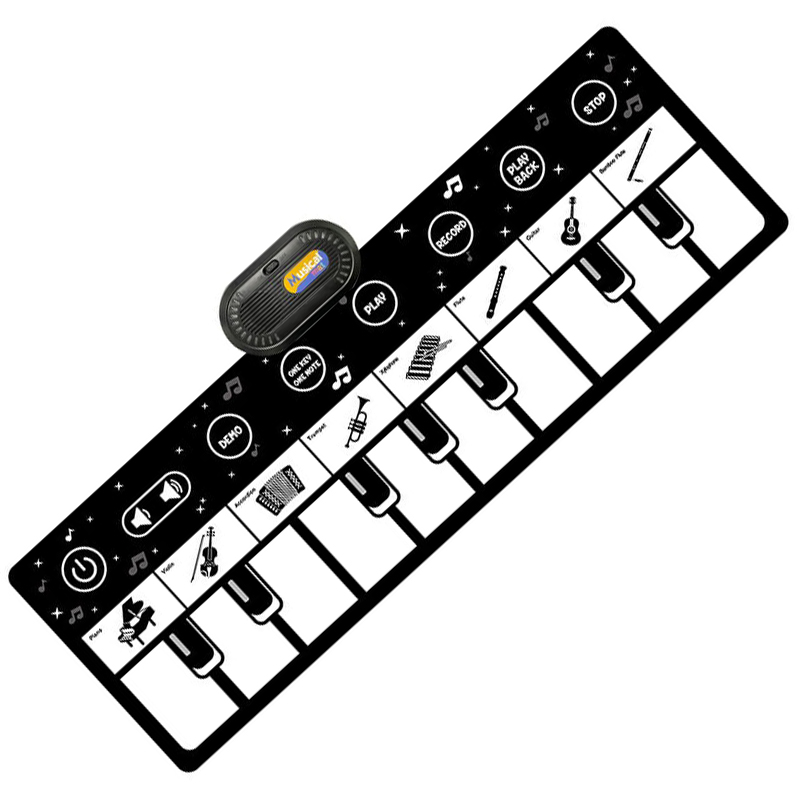 Coolplay tapis de Piano Musical pour enfants en bas âge tapis de danse pour clavier de sol avec 8 sons d'animaux tapis pour bébé jouets éducatifs: Or