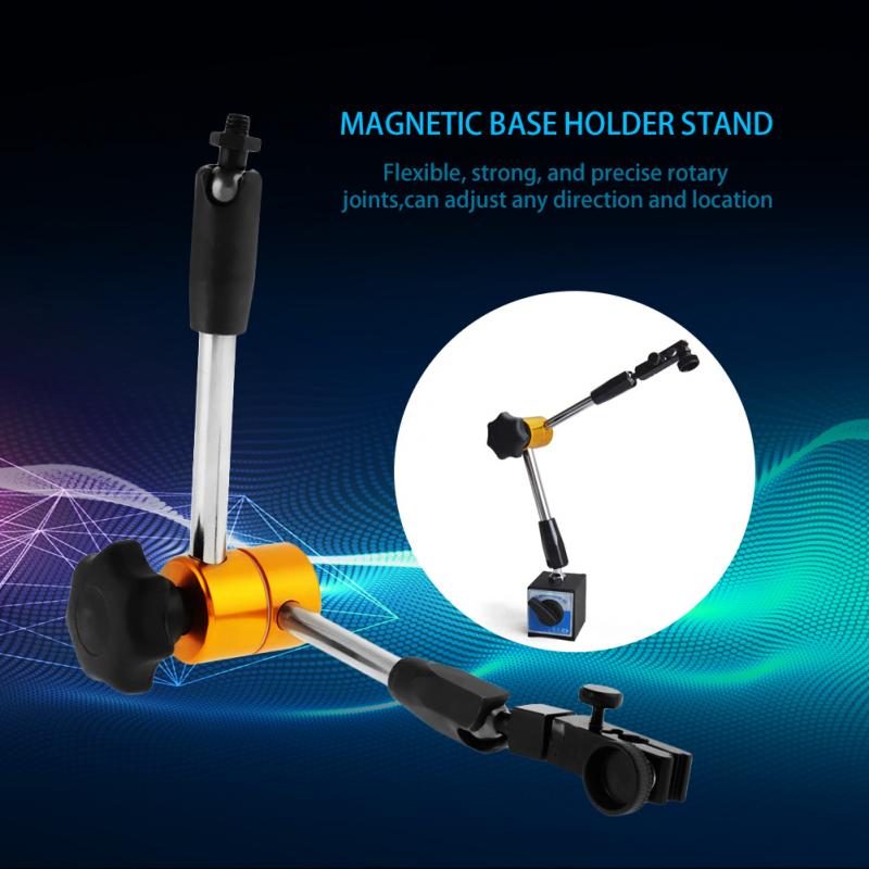 3 Joints Universal Dial Test Indicator Magnetic Base Holder Flexible Stand Adjustable Tools discount