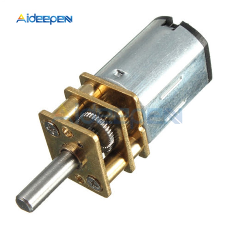 Dc 6V 12V N20 Mini Micro Metal Gear Motor 30 Rpm 300 Rpm 600 Rpm Micro Speed Reduction gear Motor Met Metalen Versnellingsbak