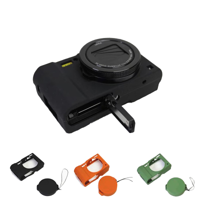 Mooie Beschermende Body Cover voor Panasonic Lumix LX10 Zachte siliconen Camera Tas panasonic Lumix L-X10 met Rubber Lens Cap