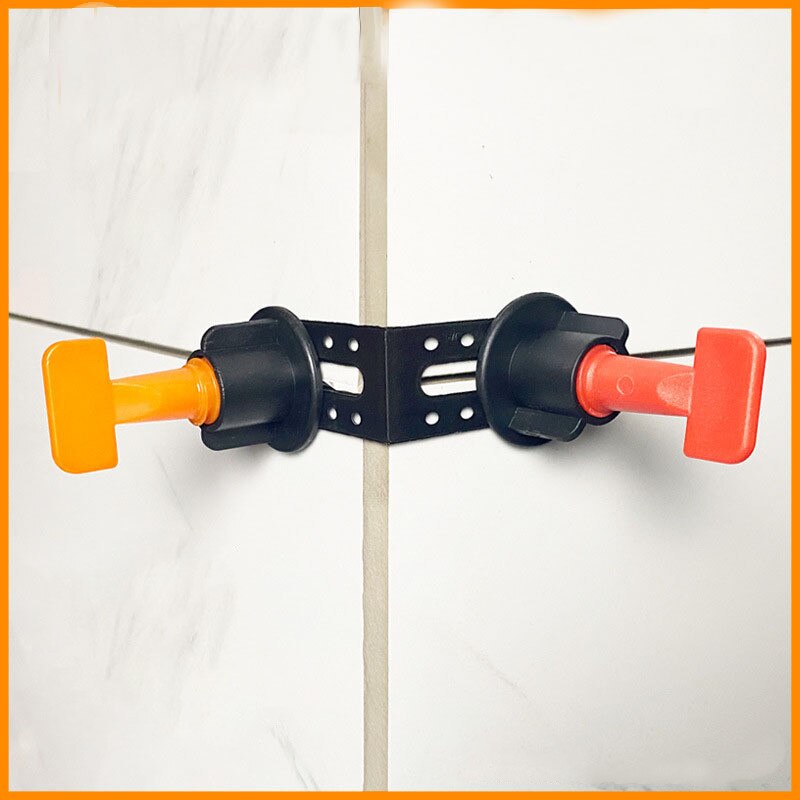 25pcs Male Angle Leveling Tool Tile Leveler System for Wall Tiles Floor Right Angle Gap Adjustment Construction Tool