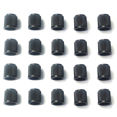 4 Stks/partij Zwarte Plastic Fiets Valve Dust Caps Auto Van Motor Tyre Buizen