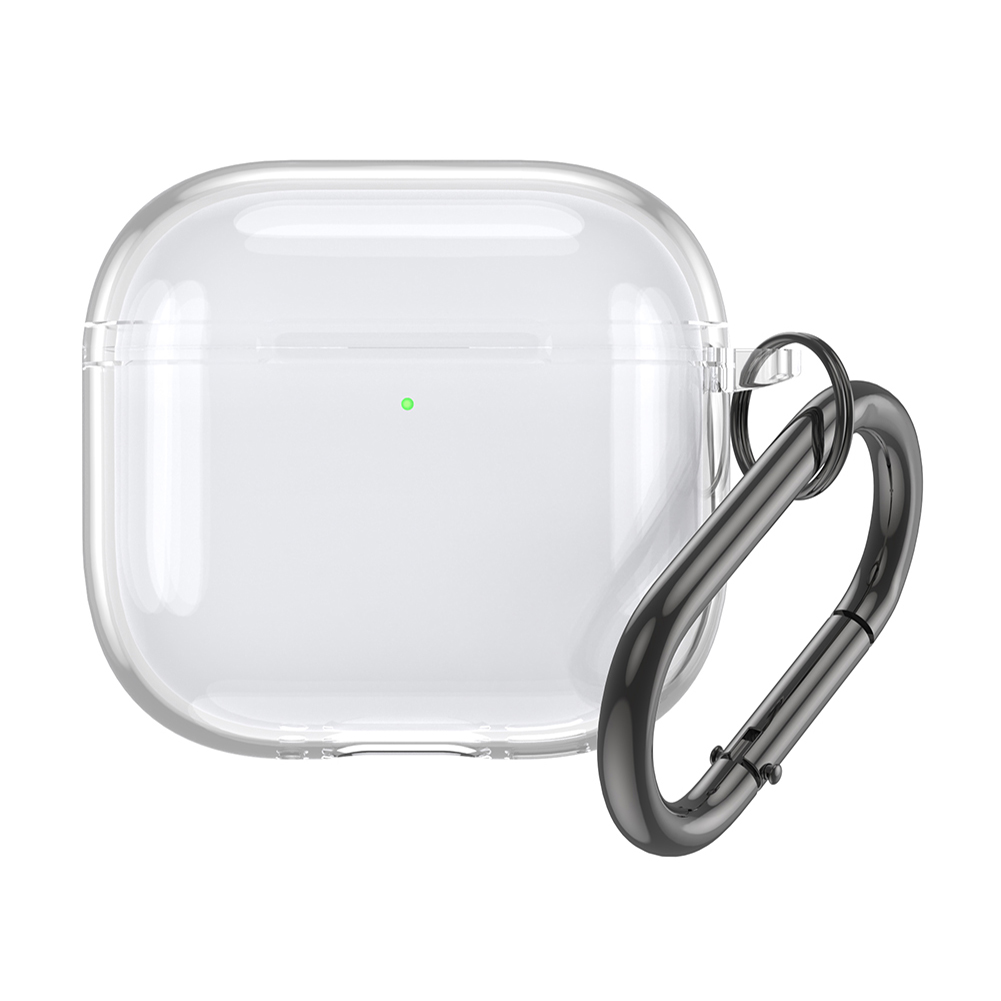 Funda protectora transparente para Airpods 4, cubierta de silicona para auriculares, para Apple AirPods 4 2024, novedad de 2024: Blanco