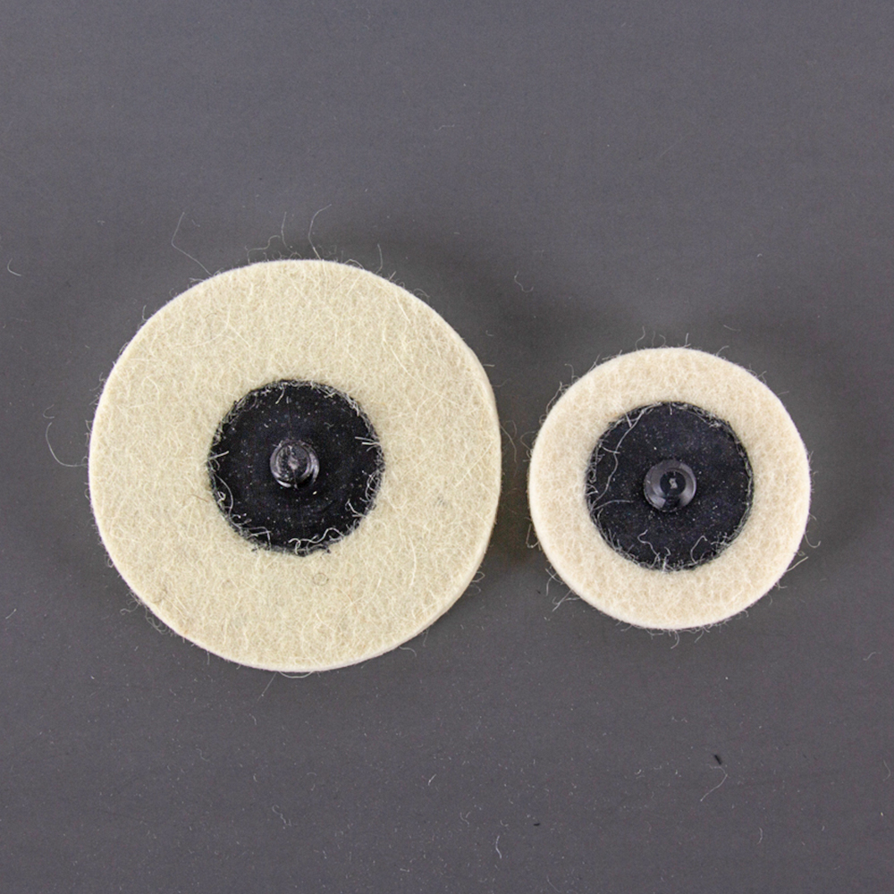 50Mm/75Mm Wol Polijsten Wiel Buffing Pads Quick Change Vilt Polijstschijf Roll Rock Voor Rotary Tool schurende