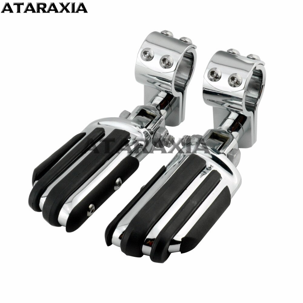 25mm-32mm Motorcycle Highway Foot Pegs Footrest Crash Bar Mount Foot Peg Clamp Universal For Harley Honda Yamaha Suzuki Kawasaki