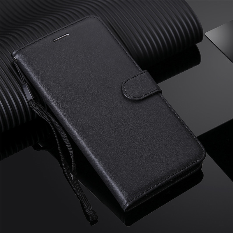 Caso para Nokia 1 Plus caja del teléfono Nokia 1 Plus cubierta Nokia 1 Plus TA-1130 TA-1111 TA-1123 Nokia1 1 Plus Flip de cuero de la PU: Black