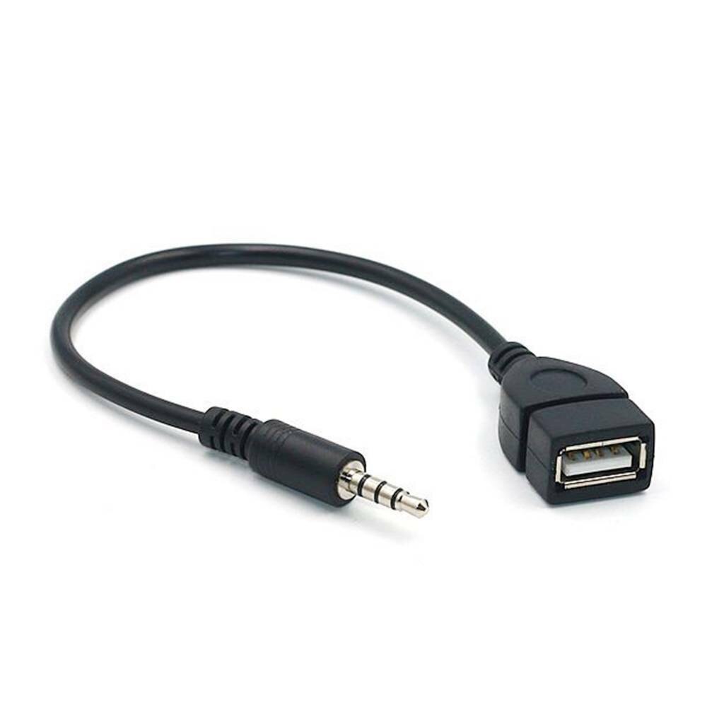 3.5mm hanstik til usb 2.0 huntype aux lydstik adaptere kabel forlænger læs usb flashdrev eller kortlæser