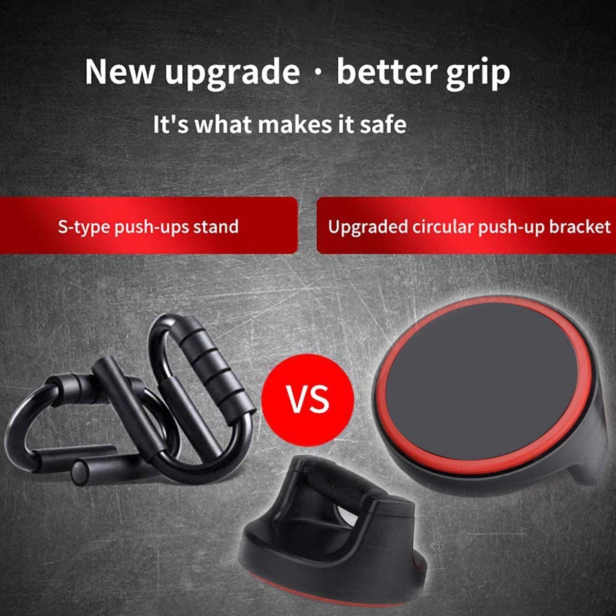 Portable Push Up Handles for Floor, Pushup Bars for Men, Total Pushup with Non-Slip, Multi-Functional for Whole Body Workouts