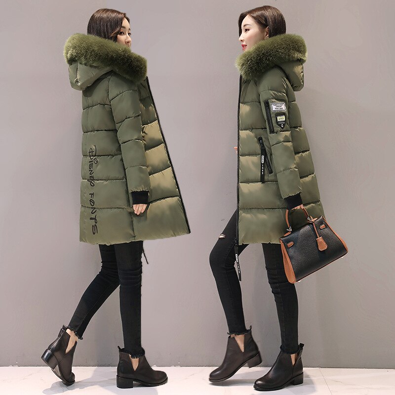 Parka femmes hiver manteaux Long coton décontracté fourrure à capuche vestes femmes épais hiver Parkas femme pardessus manteau MLD1268