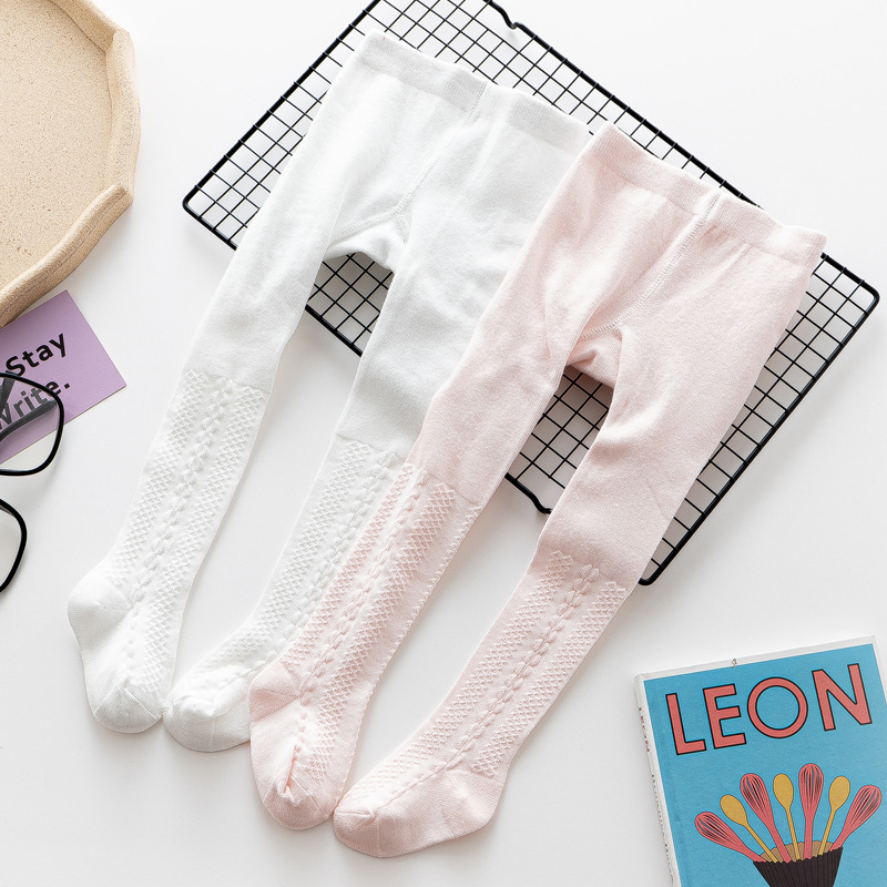 Lente Zomer Baby Meisje Leggings Effen Kleur Panty Meisjes Gekamd Katoen Panty Kids Peuters Panty Kindje Panty 0-24 maanden