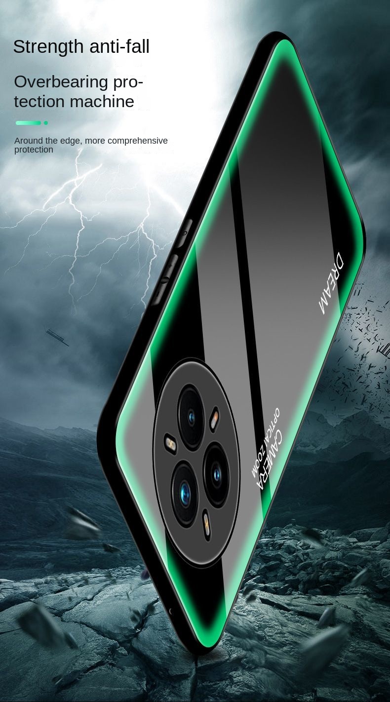 Voor OPPO Realme 14 Pro Plus Case Hard Gehard Glas Gradiënt Beschermende Cover Case Voor Realme 14 Pro PLus Volledige Cover Shell