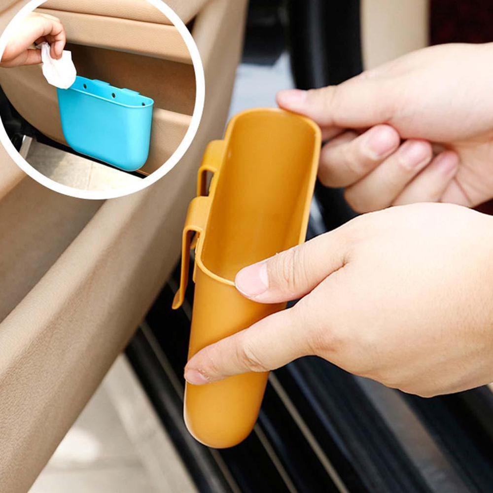 Multifunction Portable Mini Vehicle Auto Car Garbage Dust Case Holder Waterproof Box Bin Trash Rubbish Can Storage