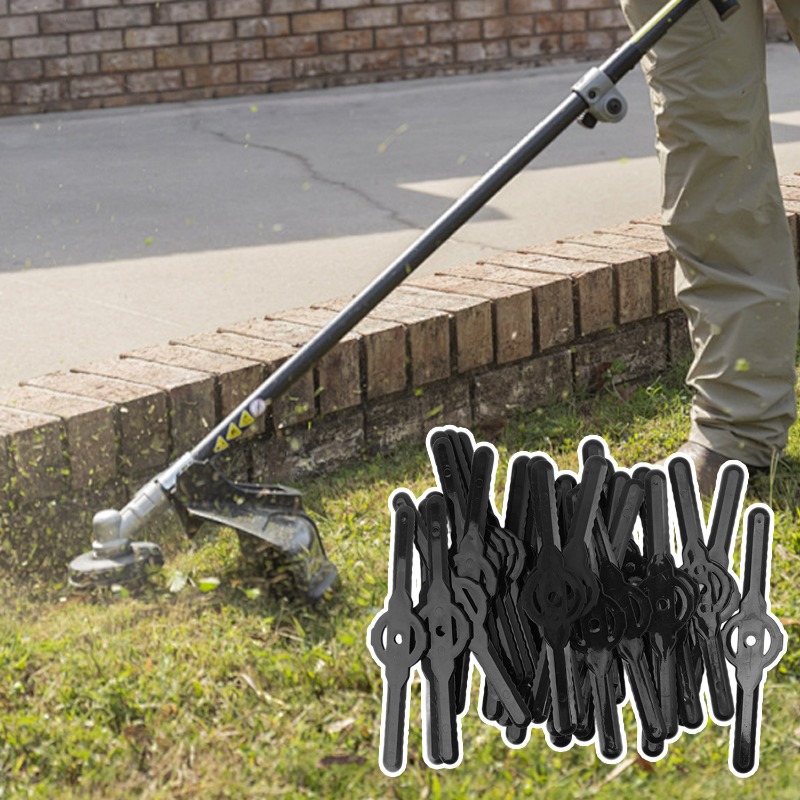 Cuchilla cortadora de plástico para jardín, cortacésped eléctrico inalámbrico, herramienta cortadora de césped, accesorios de repuesto, 10/50 Uds.