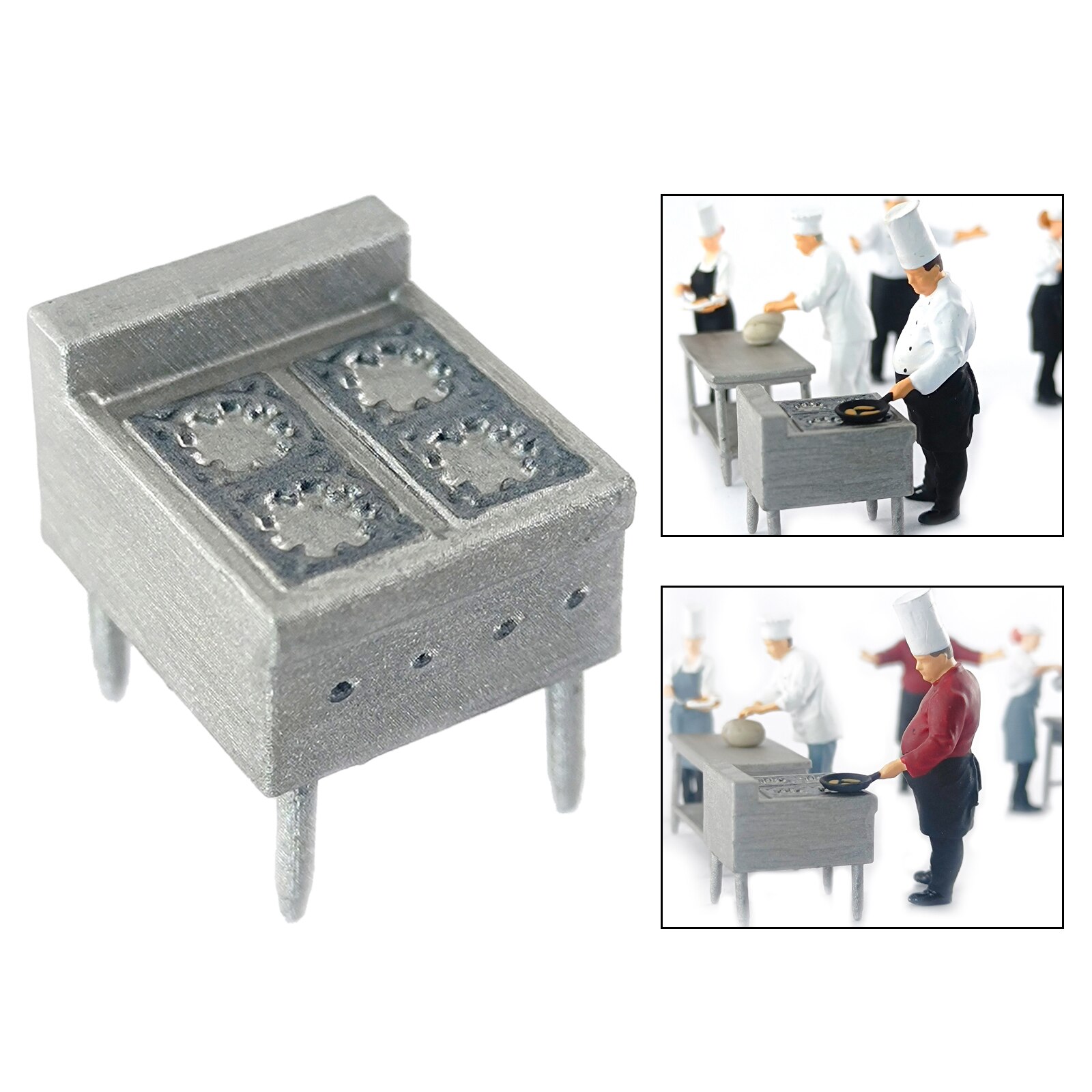 1/64 Scale Resin Mini Figures People Railway Scenery Miniature Model: Stove