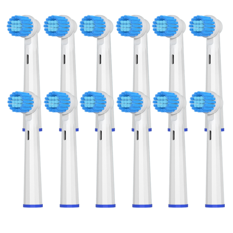 4/8/12/16PCS Voor OralB 650 Vervanging Opzetborstels Sonic Elektrische Vacuüm DuPon Tandenborstel Zachte haren Opzetborstels: Goud