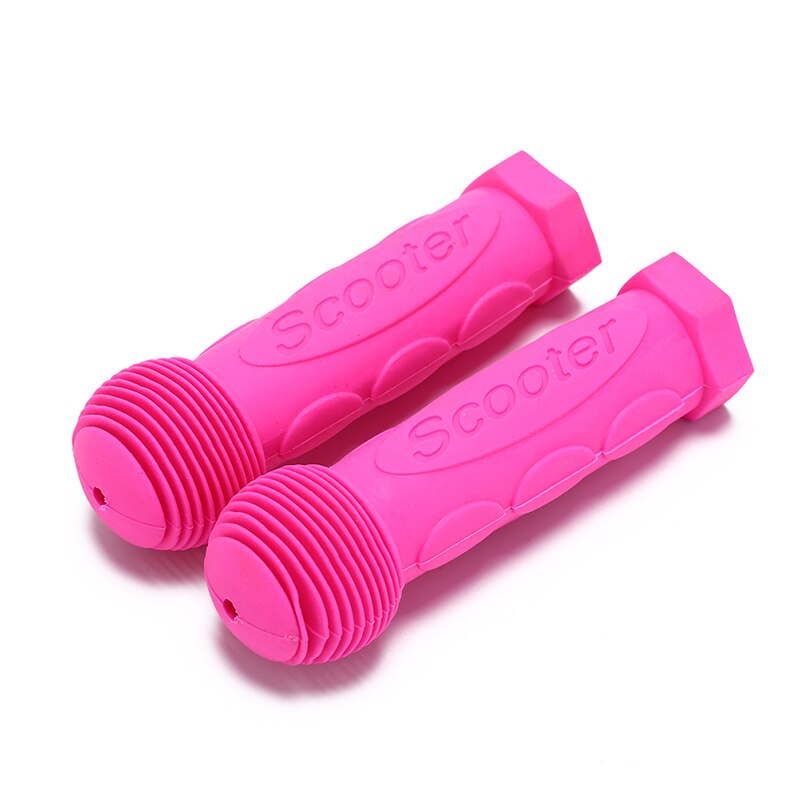 Kind kinderen kind kinderen fiets driewieler skateboard scooter rubberen grip handvat stuurgrepen antislip oranje roze blauw: Roze