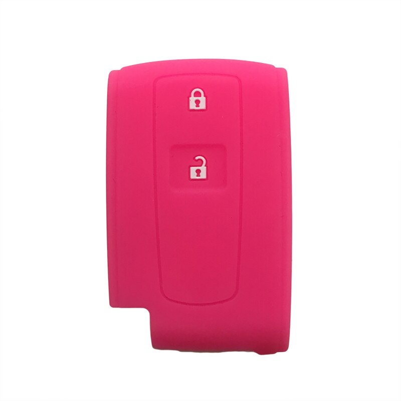 Til toyota prius passo avensis krone corolla verso silikone bil nøglebrik cover etui nøgle cover cap nøgle nøgleringe: Rose