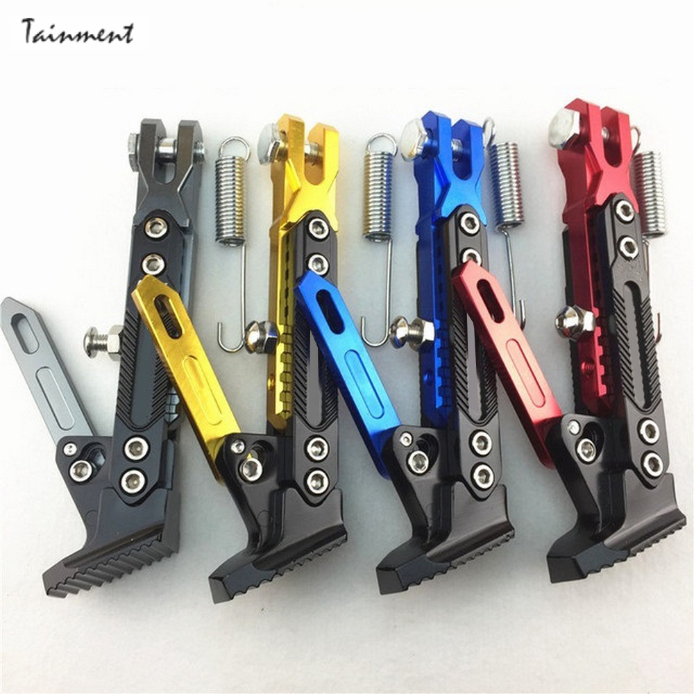 1Pcs Motorcycle Stand Adjustable Foot Side Support Parking Stand for Electric Motorcycle Parking Foot Side Support Stand Tools