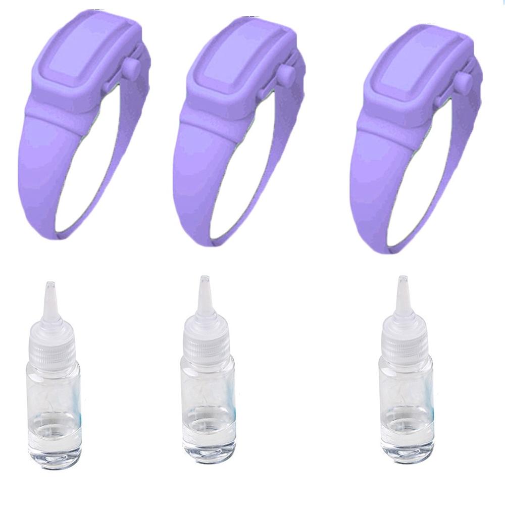 3PCWristband Hand Dispenser Hand Sanitizer Dispensing Silica gel Wearable Dispenser Pumps Disinfecta Wristbands Hand Band Wrist: C2 3pcs