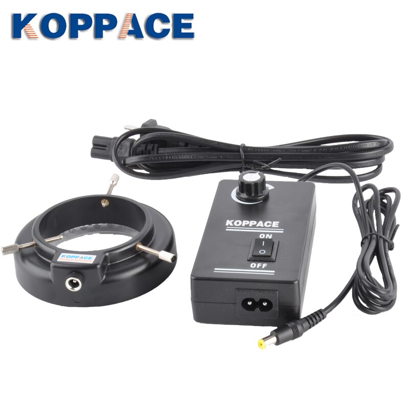 KOPPACE Microscope Adjustable Ring Lamp 56 LED Light Source Stereo Microscope Lighting Source Adjustable LED Ring Light