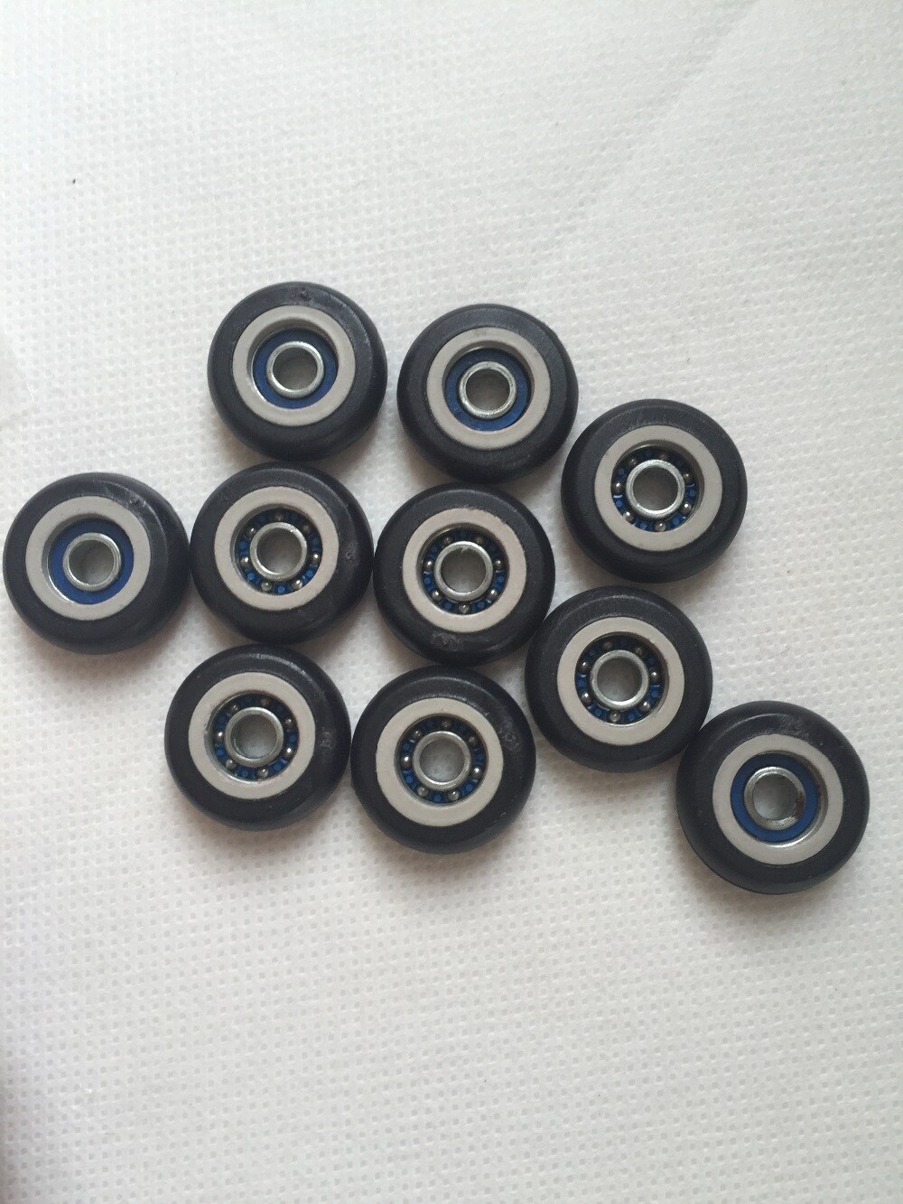 Fixmee 20 stk 5 x 23 x 7.5mm plastbelagt liten remskive 695zz dype spor skjermede miniatyrkulelager