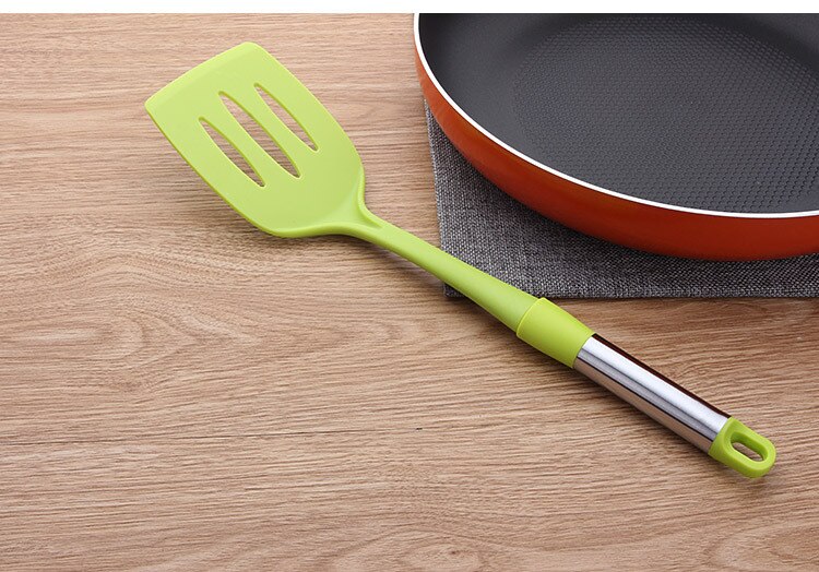 1PC Kitchen Utensils Nonstick Cooking Spatula Nylon Heat-Resistant Slotted Spoon Scoop Turner Kitchen Cooking Tools KX 254