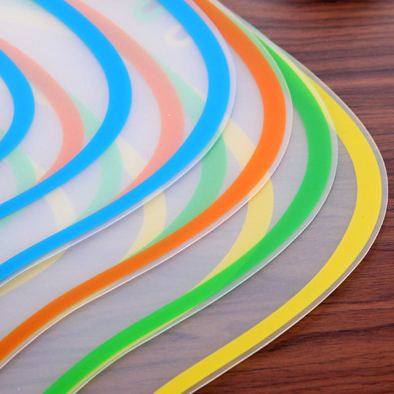 Frosted Clear Bendable Sorting Cutting Board Kitchen Cutting Board Plastic Anti-skid Kneading Panel Cutting Fruit Cutting Board
