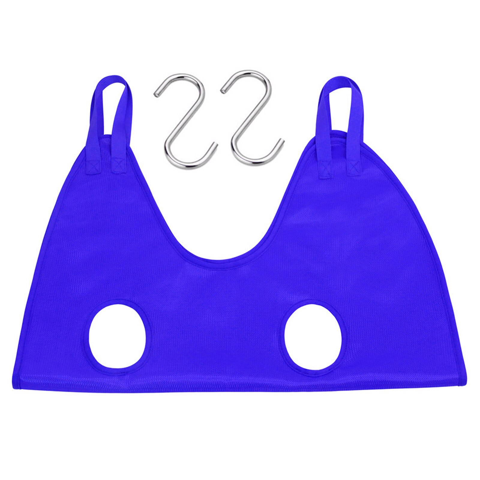 Dog Cat Hammock Helper Soft Flannel Pet Grooming Hammocks Restraint Bag Harness for Nail Clip Trimming Bathing with 2 Hook: blue / S