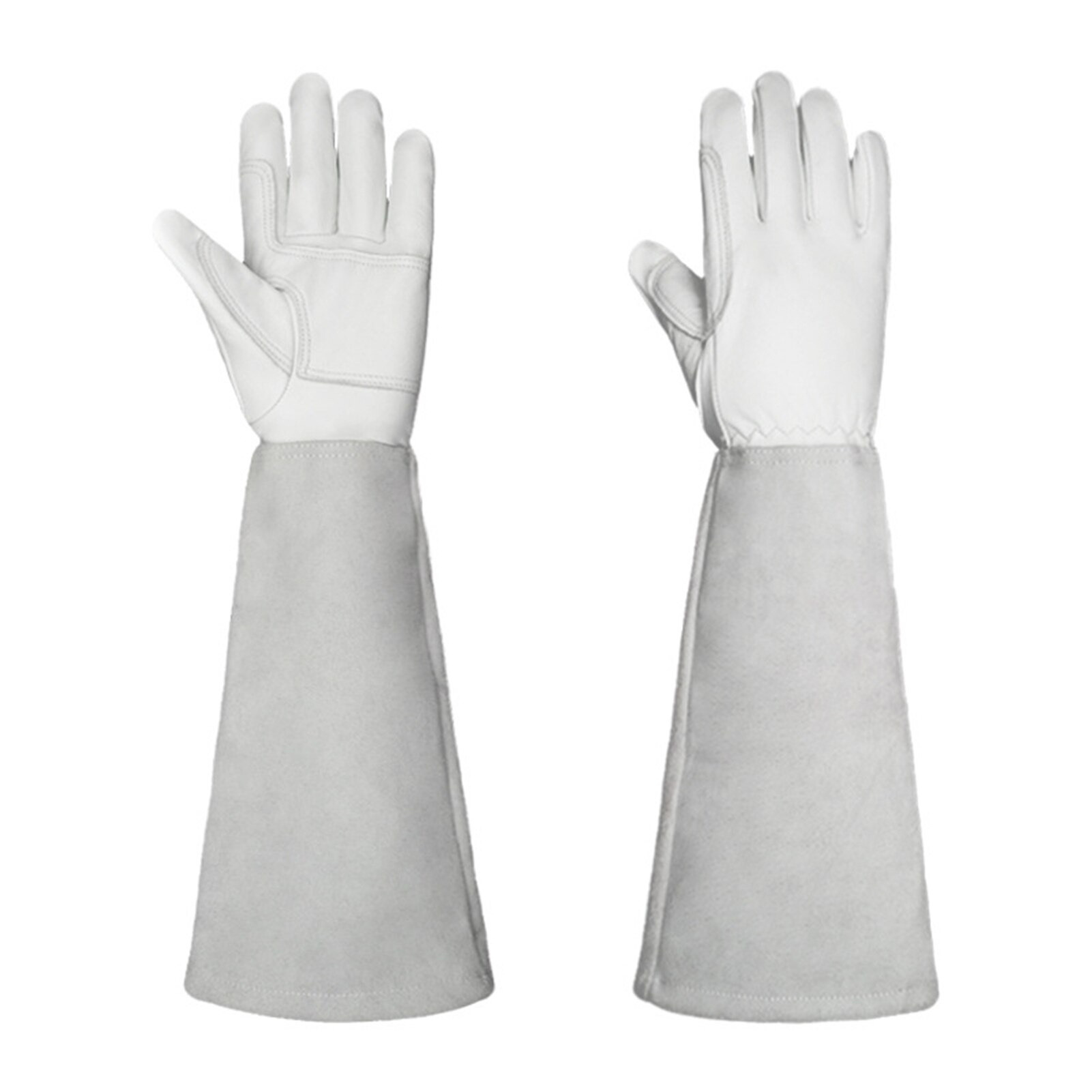 1pair Rose Pruning Protection Gardening Gloves Thorn Proof Yard Artificial Leather Gauntlet Wear Resistant Men Women Long Sleeve