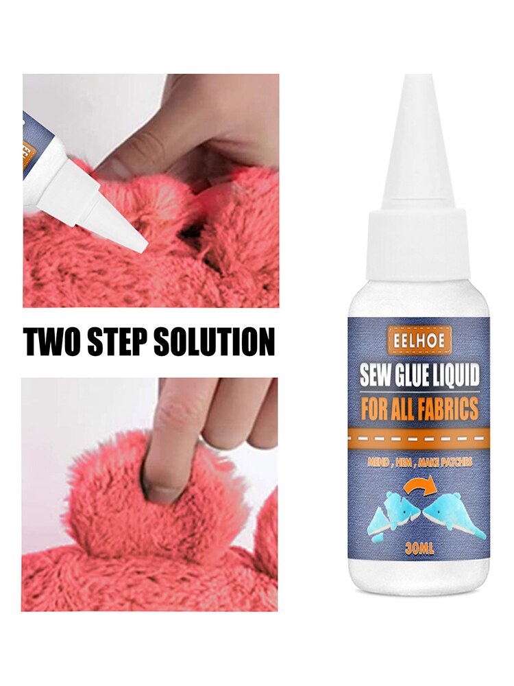 Fast Bonding Glue Multifunctional Sewing Cloth Adhesive Easy to Use Needle-free Wireless Dry, non-toxic and versatile