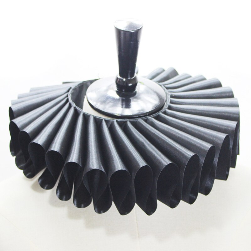 Renaissance Elizabethan Ruffled Collar Neck Ruffle Women Victorian Costume Halloween Cosplay Accessories FOU99: black