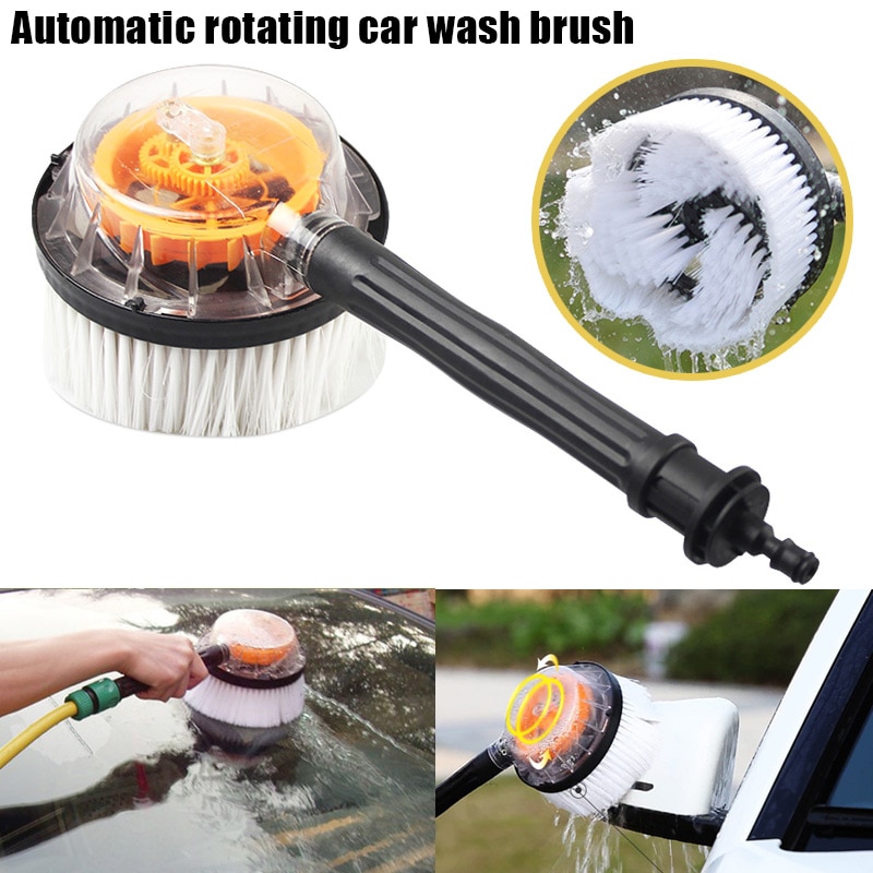 Universal Rotating Wash Brush Pressure Washer Hose Cleaner Car Cleaning Tools CSL2018