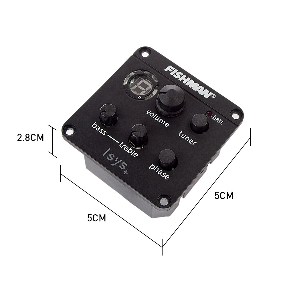 Fishman Isys + Eq Akoestische Gitaar Pick-Up Clip On Sound Hole Pick Up Onboard Voorversterkers Eq Tuner