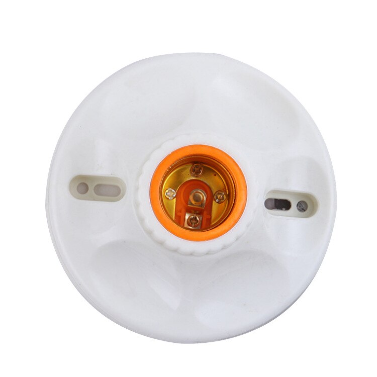 Surface mounted E27 screw mouth flat lamp holder, bakelite pure copper lamp holder, corridor, bedroom, high temperature resistan: big