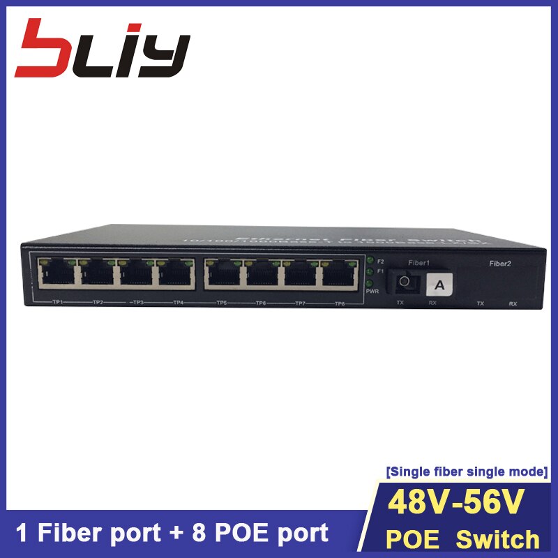 Unmanage Netzwerk Schalter 8 Hafen POE und SC Fiber Optik Aufwärtsverbindung Häfen voll 1000M poe faser schalter ftth onu gpon mikrotik IP KAMERA