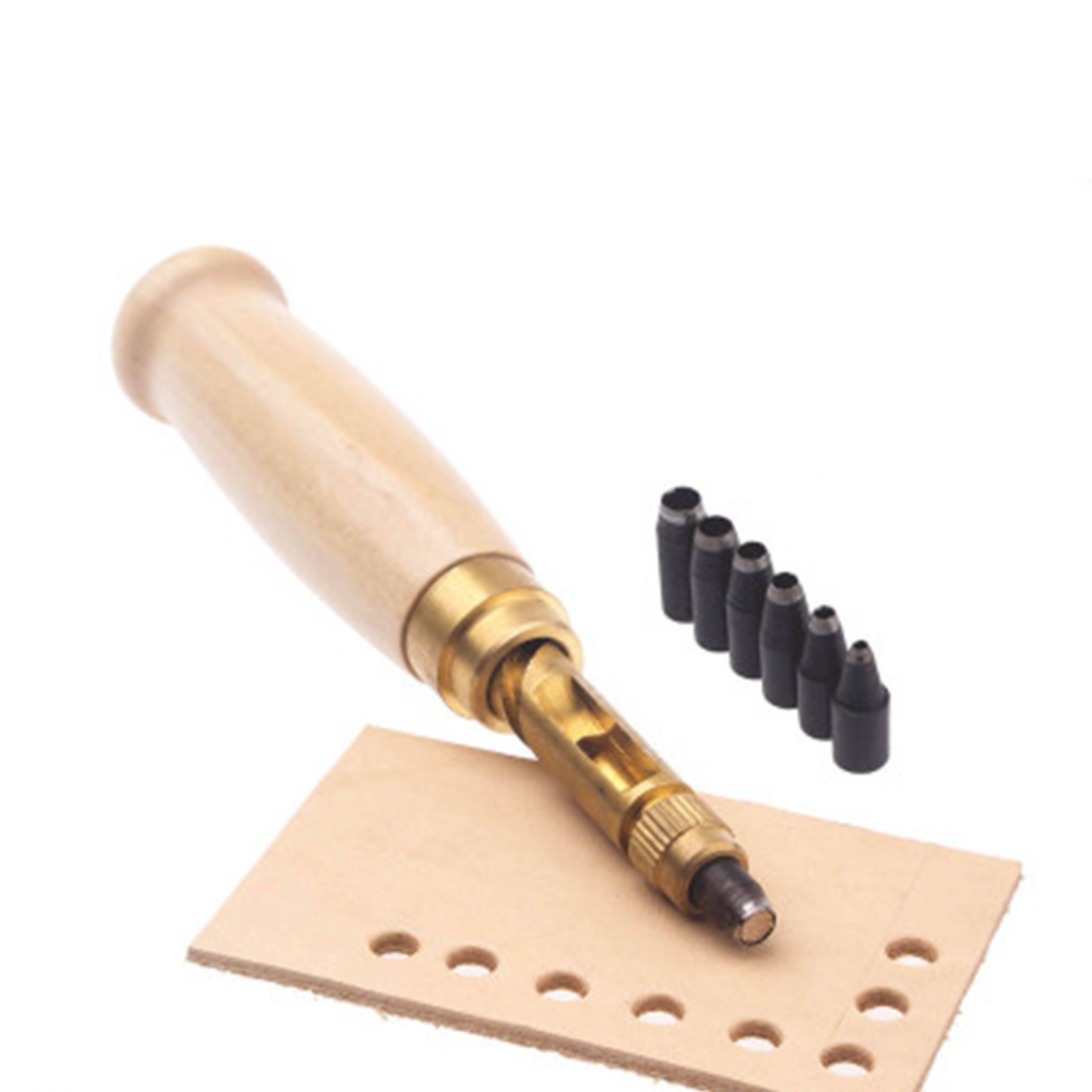 1 zestaw DIY pas automatyczny dziurkacz cichy dziurkacz wielofunkcyjny skórzany rzeźba dziurkacz skórzany dziurkacz okrągły dziurkacz