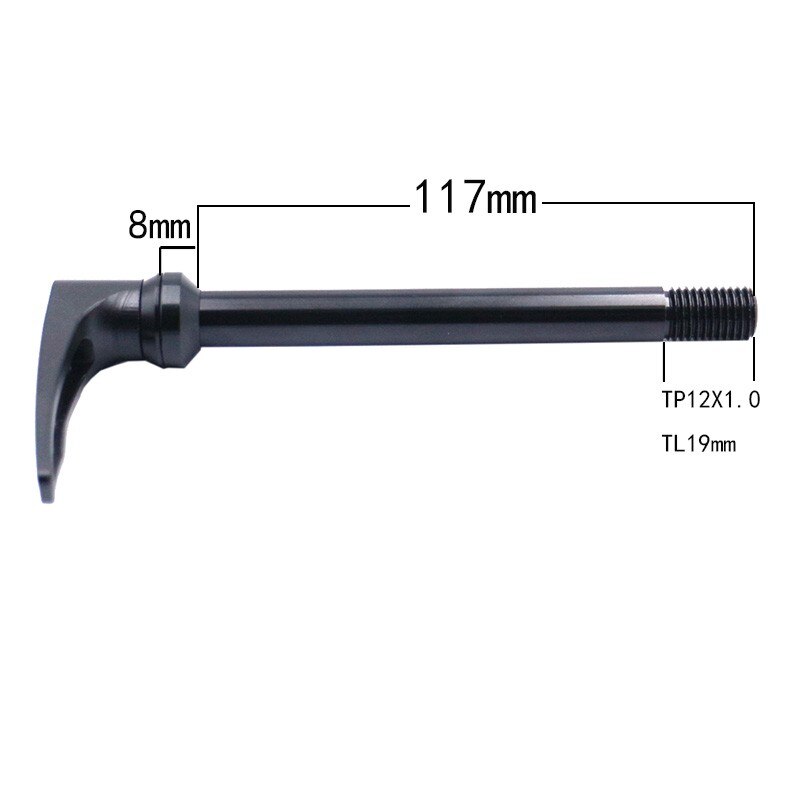 100x12MM Mountain Road Bike Bicycle Thru Axle Thread P1.0 Black Cycling For BMC CUBE thru axle for cone or flat fra