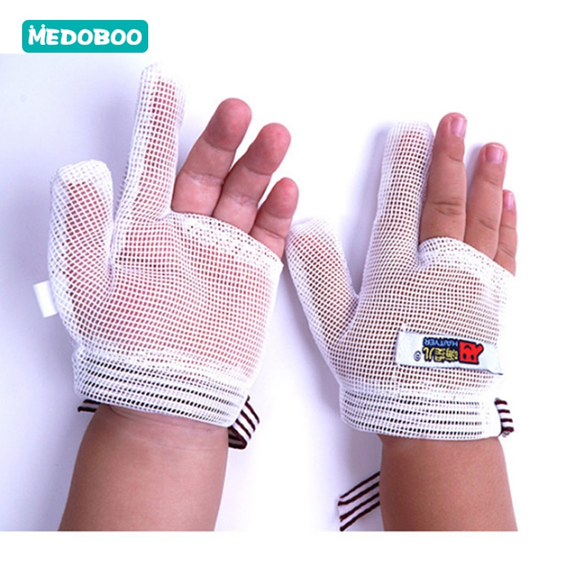 Guantes de bebé de Medoboo, guantes de dentición anti-grip para recién nacidos, guantes antiarañazos para la dentición, guantes antiarañazos para bebés