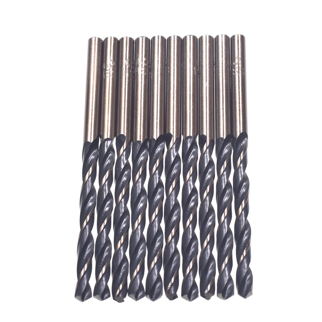 Pouvoir 10 Stuks Hss-Cobalt 4.2Mm Boor Staal Titanium Rechte Schacht Hand Boor