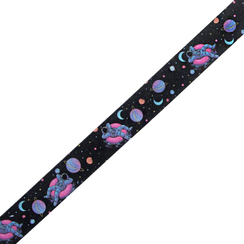 CA330 Starry Sky Astronaut tape sticker 15mm X 5m Catoon kids stationery tapes space washi tape DIY decals planet masking tapes