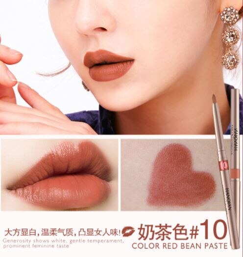 11 farver automatisk læbeforing holdbar vandtæt læbeforing blyant vandtæt læbeværktøj læbemakeup: 10