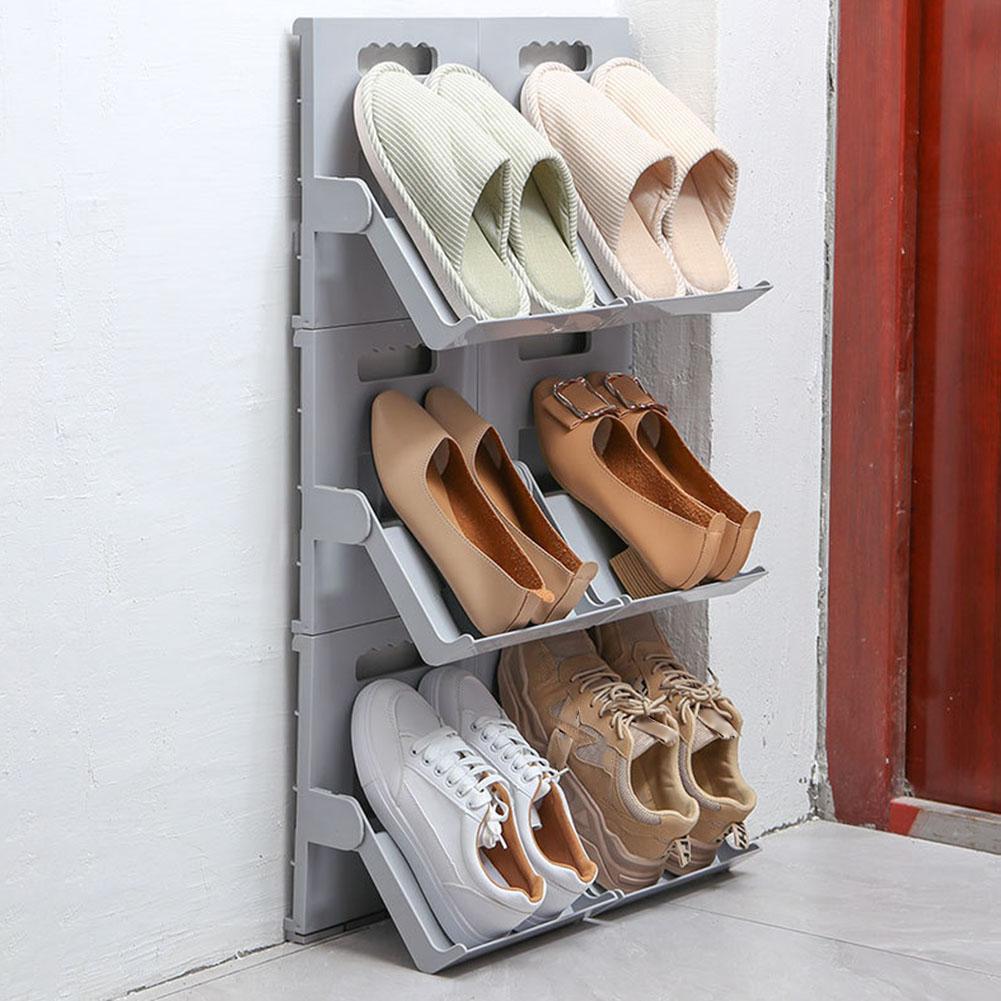 Hanging sports Shoes Stand ABS Vertical Stackable High heels Shoes Rack Space-saving Storage Stand Shelf desktop Home Organizer