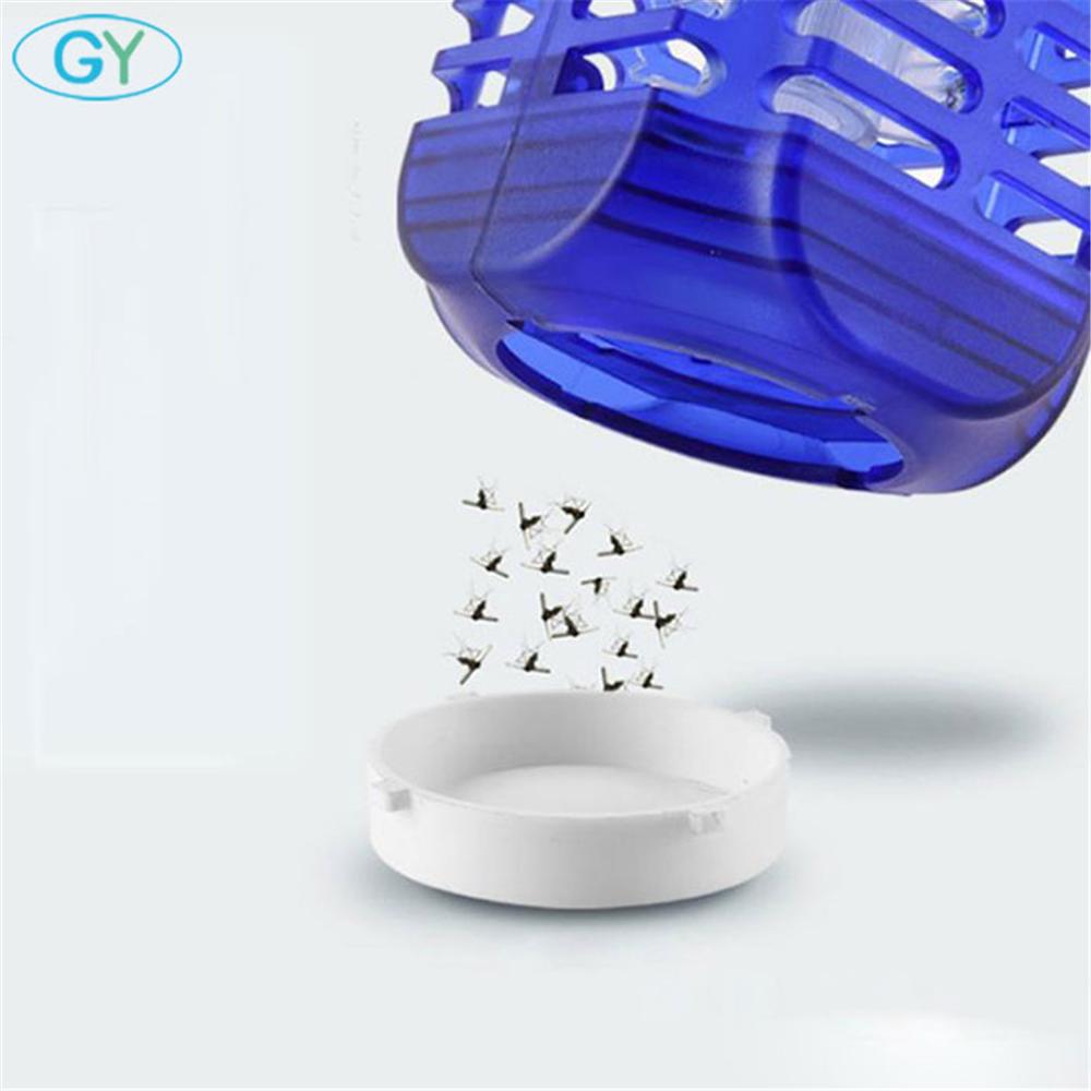 2W DC5V USB zasilany elektroniczny zabójca komarów lampa, czarny biały kryty latające owady łapka na owady środek odstraszający komary eliminator